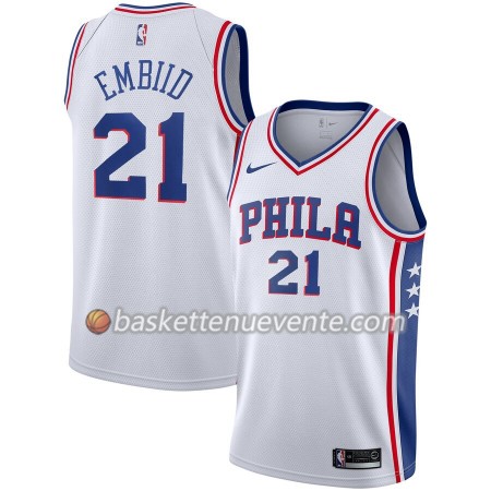 Maillot Basket Philadelphia 76ers Joel Embiid 21 2019-20 Nike Association Edition Swingman - Homme